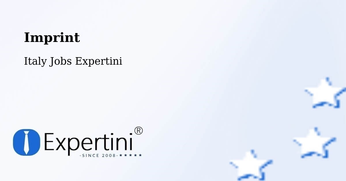 Imprint – Librizzi - Italy Jobs Expertini