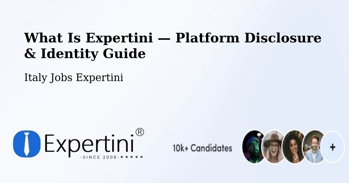 What Is Expertini — Platform Disclosure & Identity Guide – Librizzi
